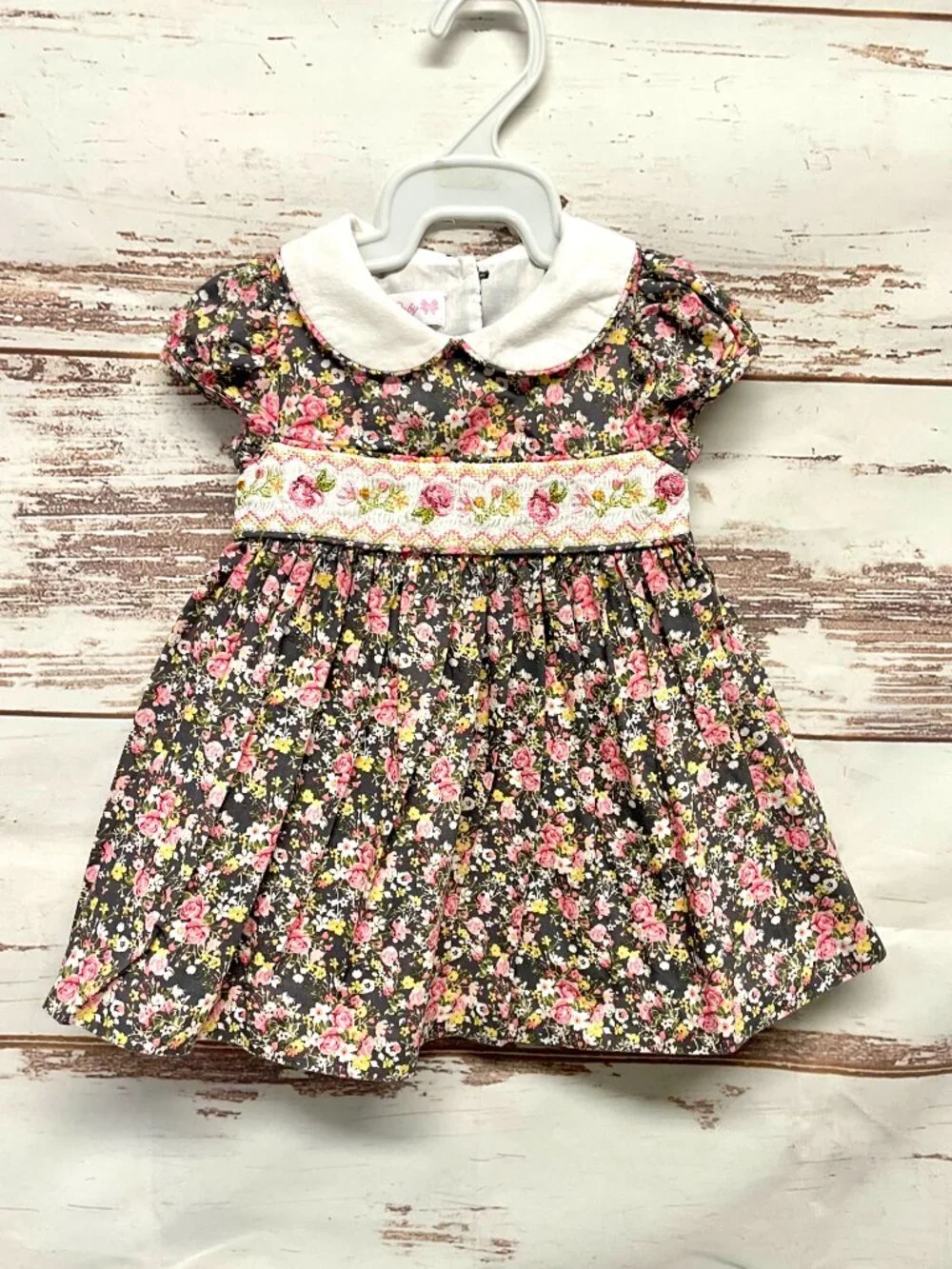 Bonnie Baby Floral Smocked Dress